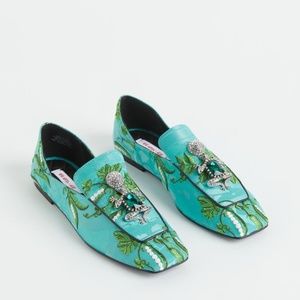 Rare Iris Apfel x H&M. Elegant slippers with frogs. Size 8